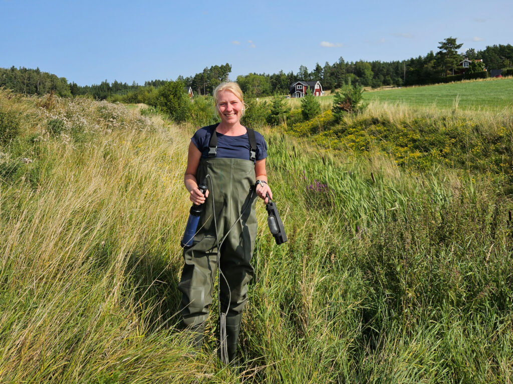 Magdalena Bieroza på fältartbete