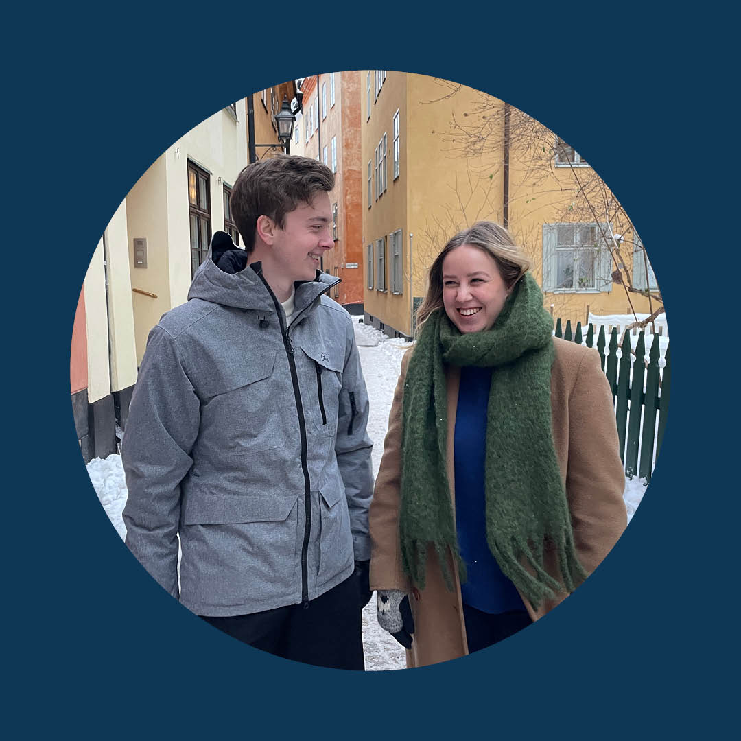 Jens Pettersson och Ebba Hadenius, traineer BalticWaters