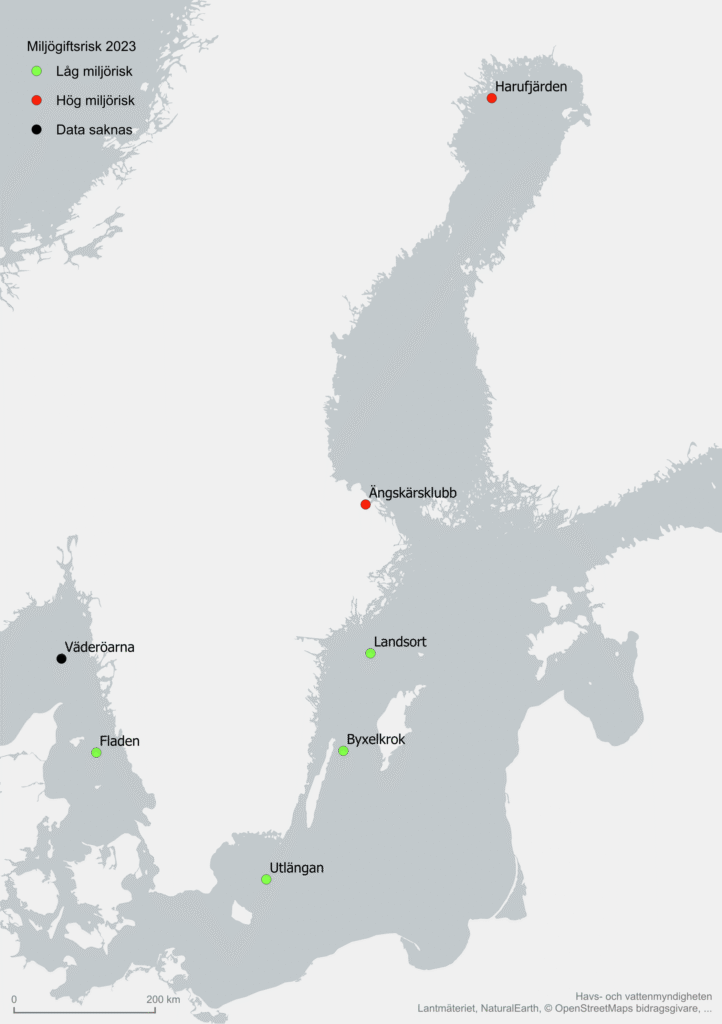 Karta miljögifter i sill